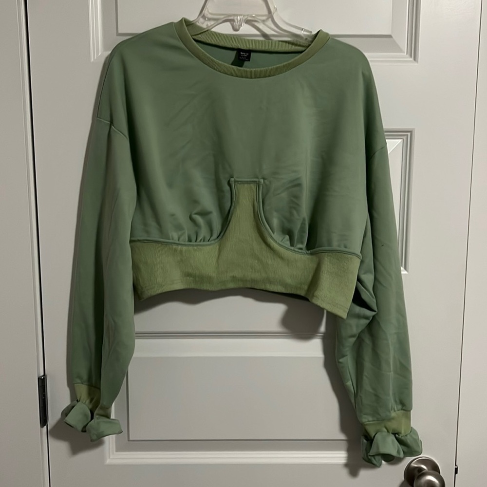Cropped Ruffle Sweater